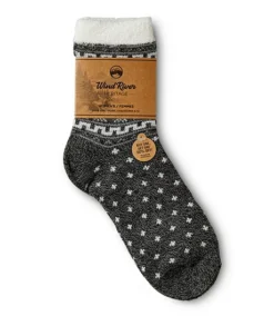 Women's Heritage Moose Pattern Quarter Socks -Clothing Store 391546 6DUDWRF2 HG402 PROD 2 BLACK