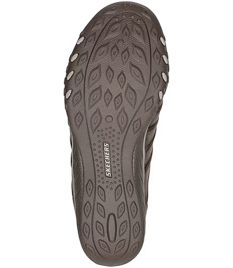 Skechers Women's Breathe Easy Bungee Slip On Shoes - Brown 6 Skechers Women's Breathe Easy Bungee Slip On Shoes - Brown - Image 4