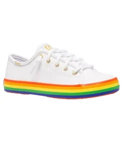 Keds Girls' Youth Kickstart Seasonal Leather Shoes -Clothing Store 392968 KK165614 PROD 1 WHITE