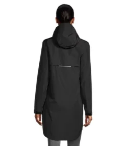 Women's Downpour Waterproof Hyper-Dri 3 2L Long Rain Jacket -Clothing Store 393956 7BWFWRASB23 792 PROD 2 BLACK