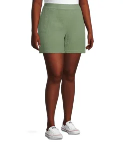 Women's Double Gauze Lightweight Pull On Shorts -Clothing Store 394734 3DJFFWSU23 112 PROD 3 LTOLIV