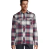 Men's Snap-Front Plaid Quilted Flannel Work Shirt -Clothing Store 395468 1AAEAG QFS002 PROD 1 NYRDPL