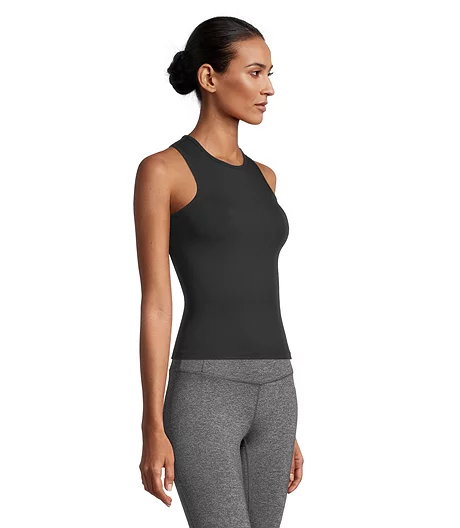 Women's Live-In Comfort Cropped Racerback Tank 3 Women's Live-In Comfort Cropped Racerback Tank