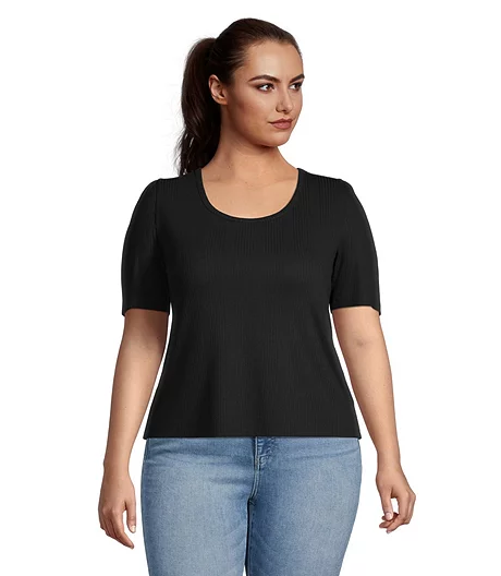 Women's Semi-Fitted Round Neck T Shirt 4 Women's Semi-Fitted Round Neck T Shirt - Image 2