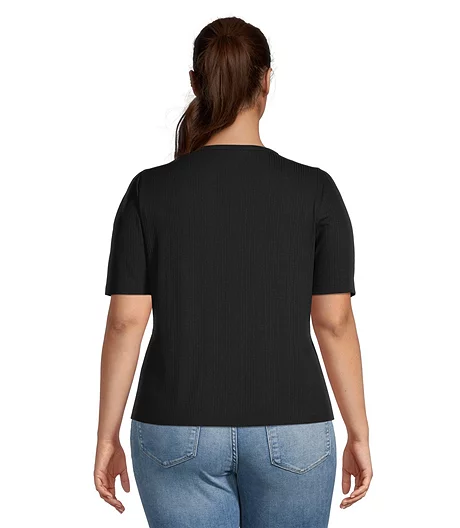 Women's Semi-Fitted Round Neck T Shirt 3 Women's Semi-Fitted Round Neck T Shirt