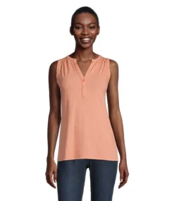 Women's Semi-Fitted Y Neck Tank