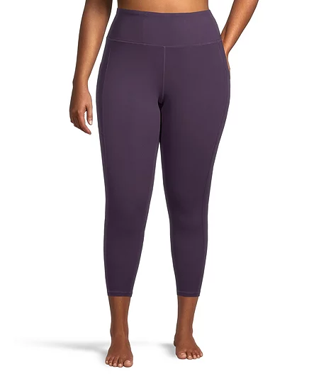 Women's Live-In Comfort High Rise Crop Leggings 3 Women's Live-In Comfort High Rise Crop Leggings