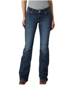 Wrangler Women's Retro Mae Mid Rise Bootcut Jeans - Dark Indigo