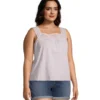 Women's Crochet Yoke Tank 2 Women's Crochet Yoke Tank -Clothing Store 396708 3CHDDHSU3 868 PROD 3 LTPURP