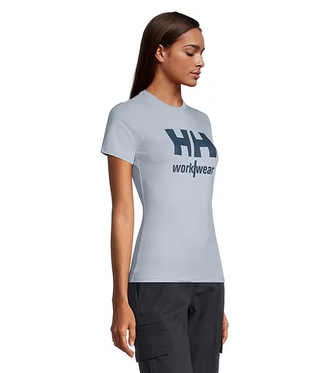 Women's Chest Logo Crewneck Work T Shirt 3 Women's Chest Logo Crewneck Work T Shirt