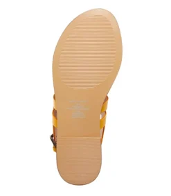 Women's Dianeris Leather Strappy Thong Sandals -Clothing Store 398646 5DQDDHSB23 4111 PROD 4 MUSTRD