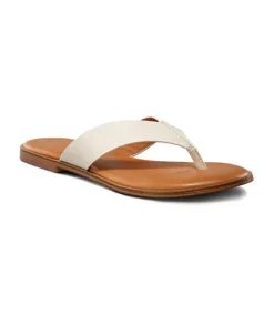 Women's Krystal Leather Flip Flop Sandals -Clothing Store 398650 5DQDDHSB23 4116 PROD 1 WRMWHI