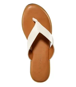 Women's Krystal Leather Flip Flop Sandals -Clothing Store 398650 5DQDDHSB23 4116 PROD 3 WRMWHI