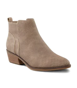Women's Amber Perforated Pattern Ankle Boots 8 Women's Amber Perforated Pattern Ankle Boots -Clothing Store 398720 5DQBDHSB22 2801 PROD 1 TAUPE