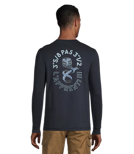 Men's Long Sleeve Crewneck Ultrasoft Cotton Work T Shirt 4 Men's Long Sleeve Crewneck Ultrasoft Cotton Work T Shirt - Image 2