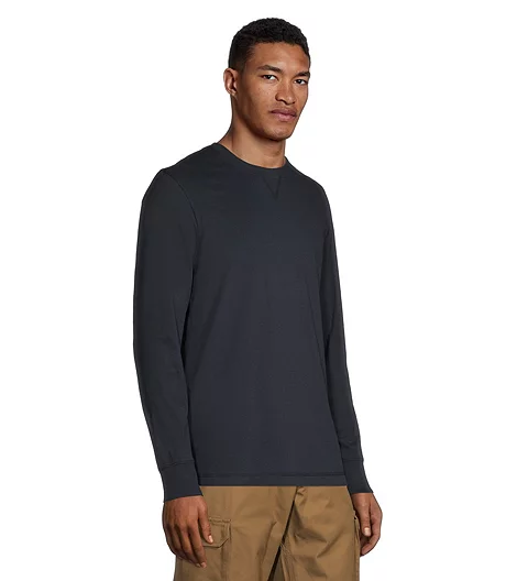 Men's Long Sleeve Crewneck Ultrasoft Cotton Work T Shirt 3 Men's Long Sleeve Crewneck Ultrasoft Cotton Work T Shirt