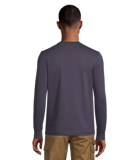 Men's Bye LA Graphic Long Sleeve Crewneck Ultrasoft Cotton Work T Shirt 6 Men's Bye LA Graphic Long Sleeve Crewneck Ultrasoft Cotton Work T Shirt - Image 4