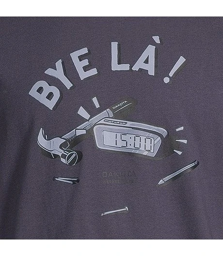 Men's Bye LA Graphic Long Sleeve Crewneck Ultrasoft Cotton Work T Shirt 4 Men's Bye LA Graphic Long Sleeve Crewneck Ultrasoft Cotton Work T Shirt - Image 2