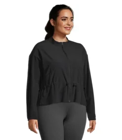 Columbia Women's Boundless Beauty Omni-Shield Lightweight Full Zip Jacket - Plus Size -Clothing Store 401827 2032692 PROD 3 BLACK
