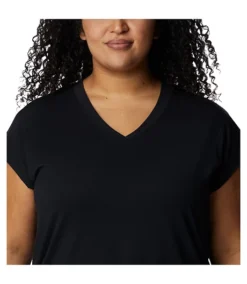 Columbia Women's Boundless Beauty Omni-Wick V-Neck T Shirt - Plus Size