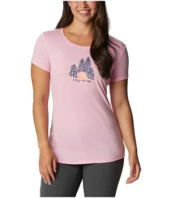 Columbia Women's Daisy Days Scoop Neck Graphic T Shirt - Plus Size