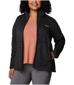 Columbia Women's Sweater Weather Zip Up Sweatshirt - Plus Size -Clothing Store 402057 1958934 PROD 4 BLKHTR