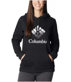 Columbia Women's Trek Graphic Hoodie Sweatshirt -Clothing Store 402071 1959881 015 PROD 1 BLACK