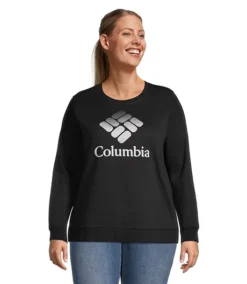 Columbia Women's Trek Graphic Crewneck Sweatshirt - Plus Size