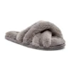 Women's Faux Fur 2 Strap Slipper Slides 2 Women's Faux Fur 2 Strap Slipper Slides -Clothing Store 403663 6DULSHS3 239350 PROD 1 GREY