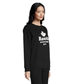 Women's Boyfriend Fleece Crewneck Sweatshirt 7 Women's Boyfriend Fleece Crewneck Sweatshirt -Clothing Store 403665 3804 0796 001 PROD 3 BLACK