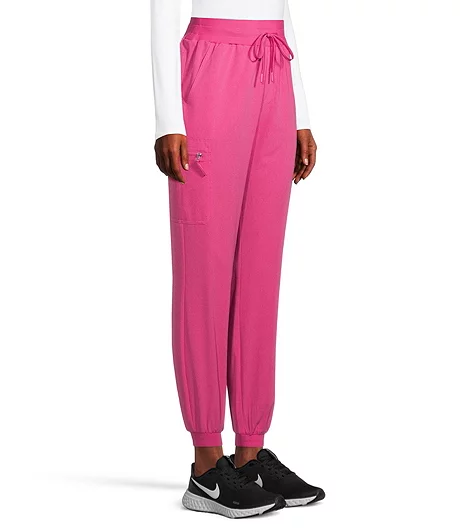 Women's High Waist Cargo Jogger Scrub Pants 4 Women's High Waist Cargo Jogger Scrub Pants - Image 2