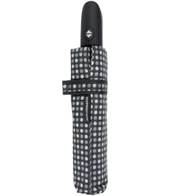 Auto Open Close Blue Dot Umbrella - 42 Inch -Clothing Store 404255 WP W 882 BWDOT PROD 1 BLWHDT