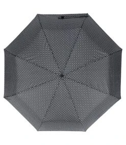 Auto Open Close Blue Dot Umbrella - 42 Inch