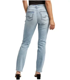 Women's Elyse Mid Rise Straight Leg Jeans -Clothing Store 404401 L03403SCV118 PROD 2 LGTIND