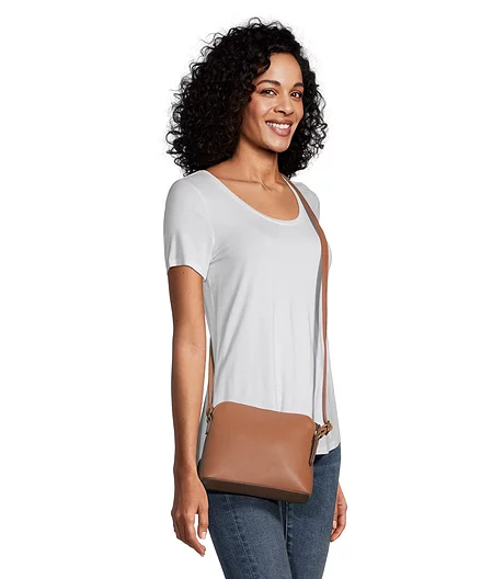 Women's Front Zip Crossbody Bag With Adjustable Strap 4 Women's Front Zip Crossbody Bag With Adjustable Strap - Image 2