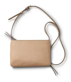 Women's Crossbody Purse With Zippered Compartment And Removable Strap -Clothing Store 404527 6DUGDHS3 72213T PROD 2 TAN