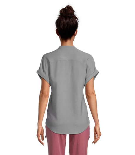 Women's Y-Neck Collar Scrub Top