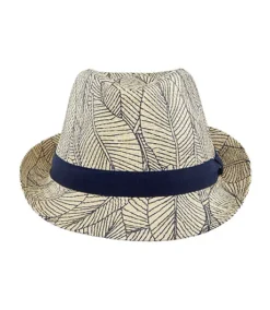 Printed Fedora Hat 9 Printed Fedora Hat -Clothing Store 405386 6CTDFWSB23 386 PROD 3 BLUPRI