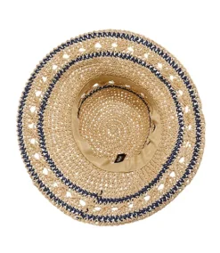 Women's Straw Crochet Hat