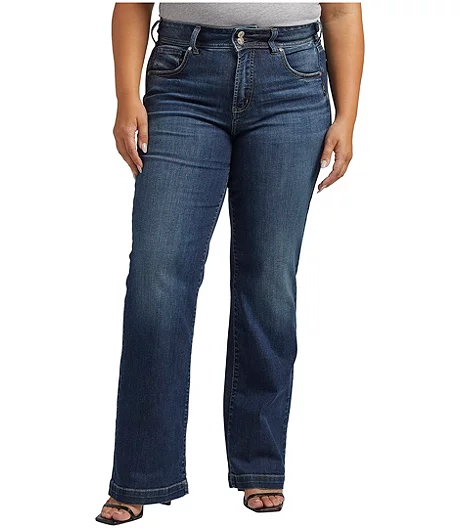 Women's Avery High Rise Trouser Jeans Plus Size - ONLINE ONLY 4 Women's Avery High Rise Trouser Jeans Plus Size - ONLINE ONLY - Image 2