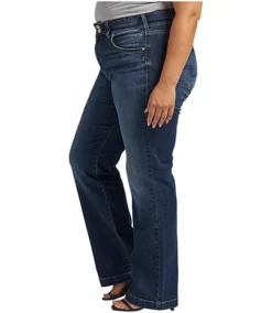 Women's Avery High Rise Trouser Jeans Plus Size - ONLINE ONLY 7 Women's Avery High Rise Trouser Jeans Plus Size - ONLINE ONLY -Clothing Store 406072 W94905EGX347 PROD 3 INDIGO