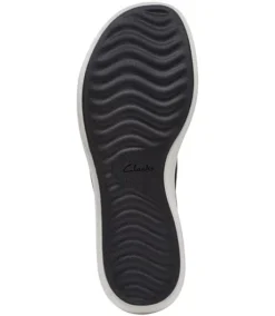 Clarks Women's Drift Ave Thong Sandals - Black White
