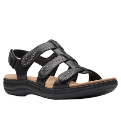 Clarks Women's Leurieann Vine Leather Sandals - Black 9 Clarks Women's Leurieann Vine Leather Sandals - Black -Clothing Store 406472 26171268 PROD 1 BLACK