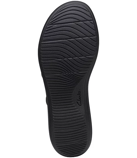 Clarks Women's Leurieann Vine Leather Sandals - Black 4 Clarks Women's Leurieann Vine Leather Sandals - Black - Image 2