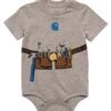 Carhartt Baby Boys' Toolbelt Short Sleeve Bodysuit -Clothing Store 407809 CA6061 H01 B PROD 1 GREYHE