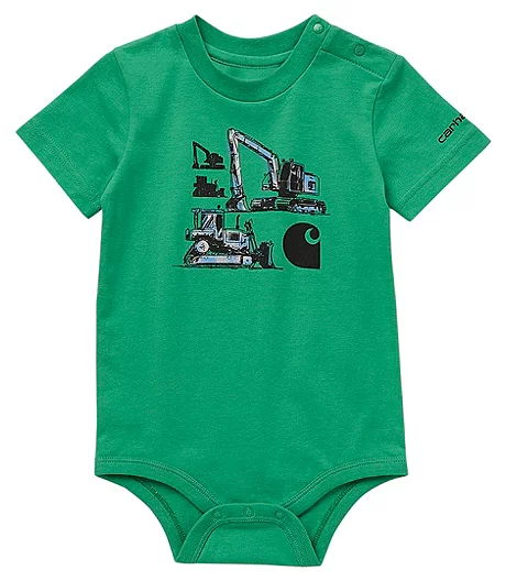 Carhartt Baby Boys' Construction Short Sleeve Bodysuit 3 Carhartt Baby Boys' Construction Short Sleeve Bodysuit