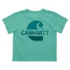 Carhartt Youth Girls' Crewneck Logo Stack T Shirt -Clothing Store 408077 CA9966 G157 T PROD 2 COCKAT