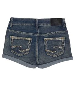 Youth Girls' Mid Rise Denim Jean Shorts - Medium Wash