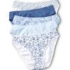 Women's 5 Pack Cotton Stretch Hi-Cut Underwear Panties