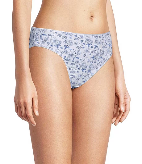 Women's 5 Pack Cotton Stretch Hi-Cut Underwear Panties 4 Women's 5 Pack Cotton Stretch Hi-Cut Underwear Panties - Image 2